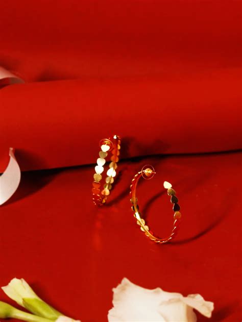 Gold Plated Big Hoop Earrings