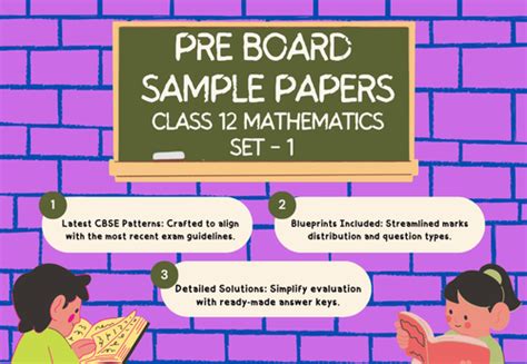 Class 12 Mathematics Pre Board Sample Paper Set 1 | Artham Resources