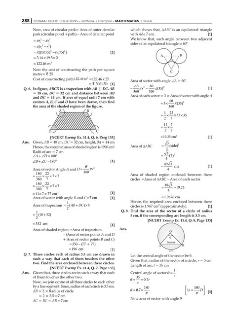 NCERT Solutions Class 10 Maths | Chapter 12 Areas Related To Circles ...
