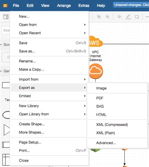 Image result for How to Export Draw.io Files