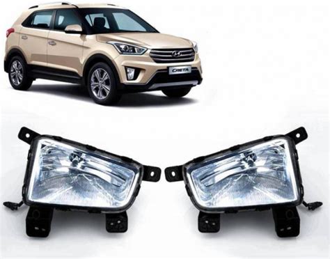 Globex Fog Light Lamp Assembly Creta (With Bulb) for Hyundai Creta ...