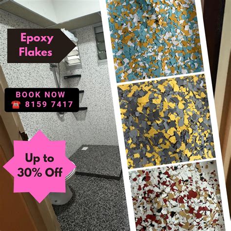 Epoxy flooring, toilet wall & floor epoxy flakes, kitchen counter top ...