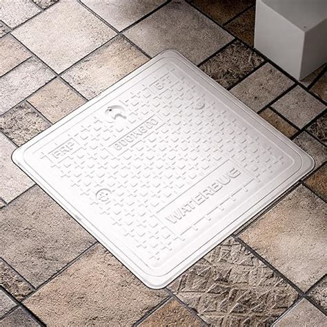 LUXART 24x24 Inch Square FRP Manhole Cover | 5 Ton Capacity FRP ...
