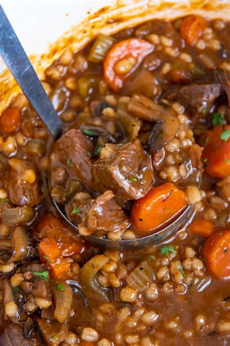 Hearty Beef Barley Soup Recipe