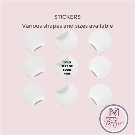 Custom Stickers in various shapes and sizes – Made by Melissa
