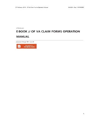Fillable Online e-Book // Of Va Claim Forms Operation Manual PDF ...