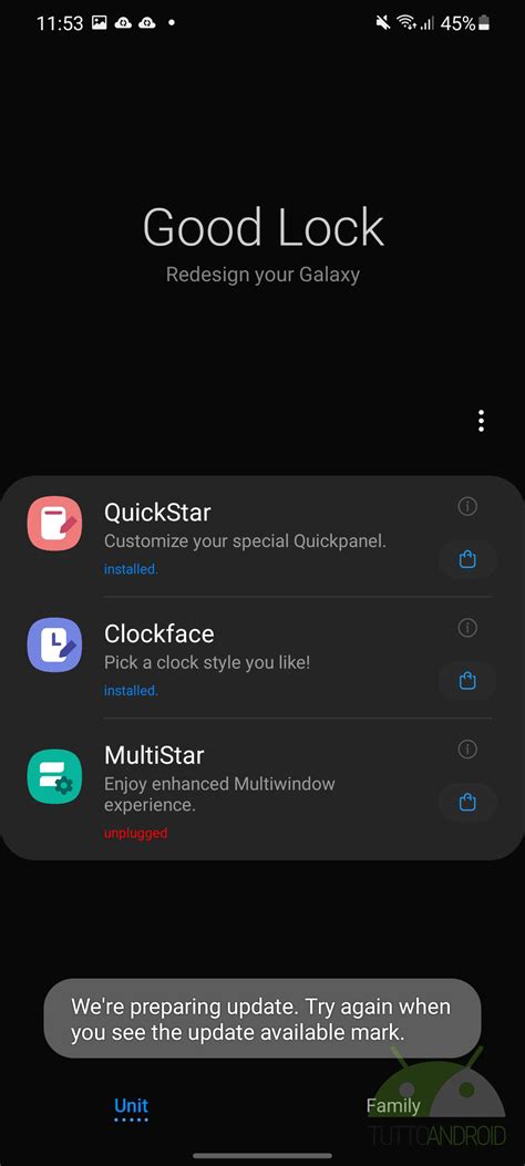 Good Lock perde alcuni moduli con l'update alla OneUI 3.0