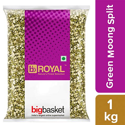 Buy Bb Royal Green Moong Splitchilka 1 Kg Pouch Online At Best Price of ...