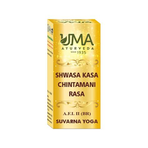 Buy Uma Ayurveda Shwasa Kasa Chintamani Rasa Tablet (With Gold)