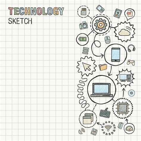 Images de Dessin Plat Technologie – Téléchargement gratuit sur Freepik