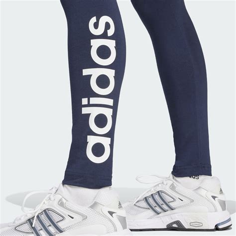 adidas ESSENTIALS HIGH-WAISTED LOGO LEGGINGS - Blue | adidas India