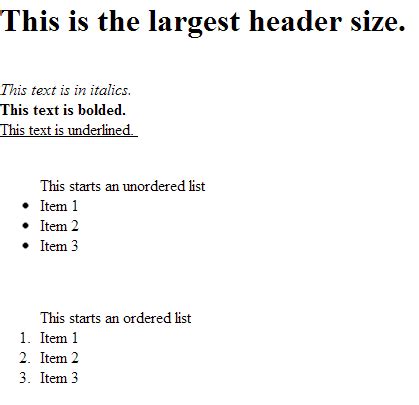 Image result for HTML Exmaples