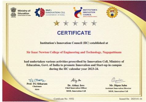 SIR ISSAC NEWTON COLLEGE OF ENGINEERING AND TECHNOLOGY