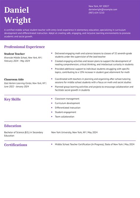 Best Student Teacher Resume Examples and Templates for 2025 ...