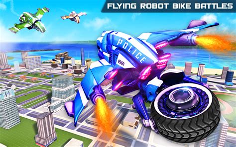 Flying US Police Bike Transform Robot Bike Games - App on Amazon Appstore