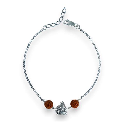 TARAASH 925 Sterling Silver Shiva Rakshabandhan Rakhi | Silver Rakhi ...