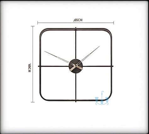 Trendy Square Metal Wall clocks