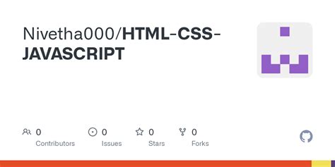 Image result for HTML/CSS JS GitHub