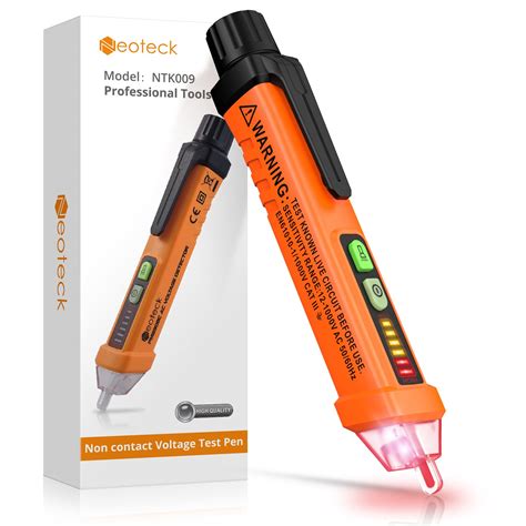 HASTHIP Non-Contact Voltage Tester 12-1000V AC Voltage Detector Pen Circuit Tester Tool With Led ...