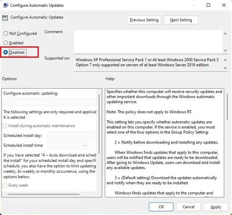 Image result for Disable Automatic Updates Windows 11