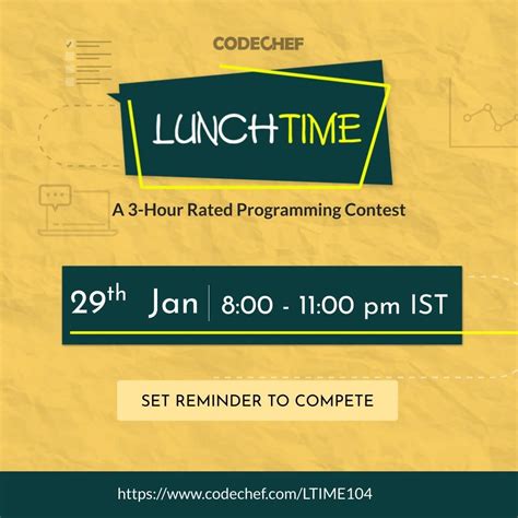 Image result for CodeChef Lunchtime