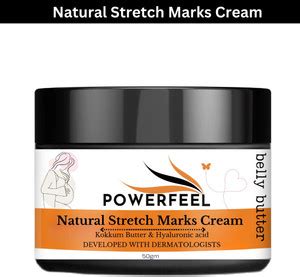 POWERFEEL Safe Organic Stretch Mark Cream Oil Mark Removal - Natural ...