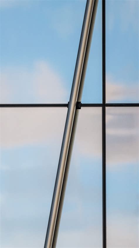 Download wallpaper 1350x2400 windows, glass, clouds, sky iphone 8+/7 ...