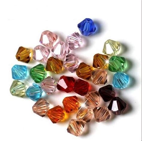 Multi Colour BICONE 450 PCS 4MM Bicone Loose Crystal Beads for Jewelry ...