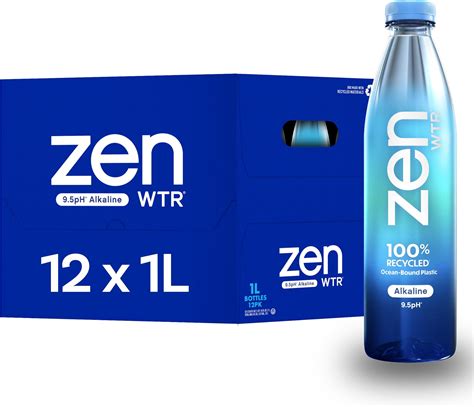 Amazon.com: ZenWTR Ultra-Pure, Vapor Distilled Water, 1 Liter (Pack of ...
