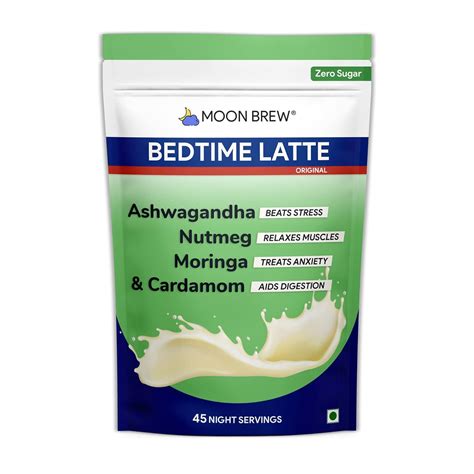 Moon Brew Bedtime Latte Moringa & Cardamom (45 servings) 100 gm ...