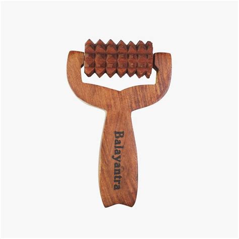 Adon Wooden Handheld Roller | For Hair Growth | Blood Circulation ...
