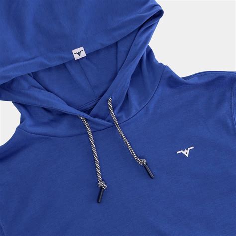 Performance Mens Golf Hoodie: Blue | Avalon Modern Golf Apparel