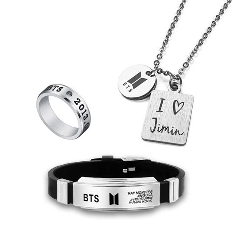 Buy University Trendz Unisex BTS Jimin Fan Combo - Kpop Jimin Pendant ...