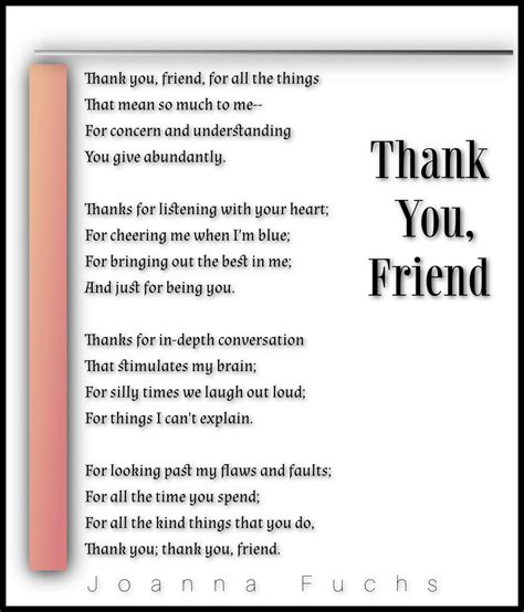 Thank You For Your Friendship Poems What Is Friendship? By Emma