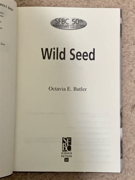 Wild Seed by Butler, Octavia E.: Very Good Hardcover (2005) 1st Edition ...