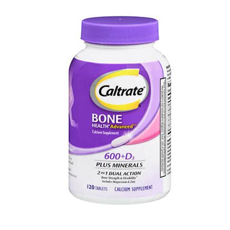 Buy Caltrate 600 + D3 Plus Minerals Calcium and Vitamin D 120 tabs ...