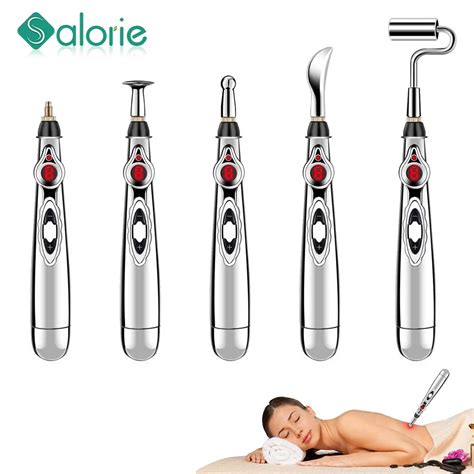 Electronic Acupuncture Pen Meridian Body Pulse Massager Pain Relief ...