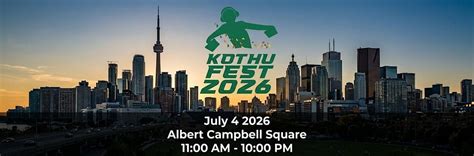 Attend Kothu Fest 2026 in Toronto on July 4, 2026 | AllEvents