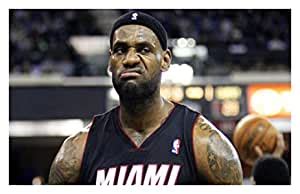 BALDAU PRINTS LeBron James Wall Poster For Room (Gloss Laminated, 12X18 ...