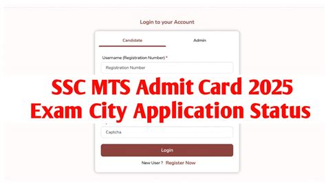 SSC MTS Admit Card 2025: Exam City & Application Status