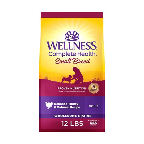 Wellness Complete Health Natural Dry Small Breed Dog Food, Turkey ...