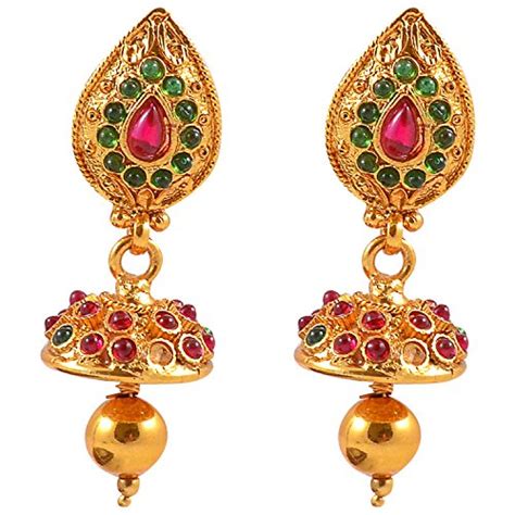 Buy Chic Picks - by Vinti Kemp Laxmi Rani Haar/Temple Jewellery Set for ...