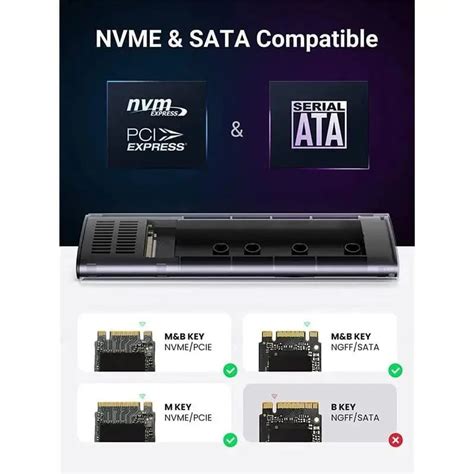 UGREEN M.2 NVMe & SATA SSD Enclosure - Fast & Compatible – Ugreen India