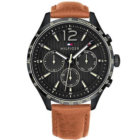 TommyHilfigerGavin Quartz Black Dial Men's Watch 1791470 : Amazon.in ...