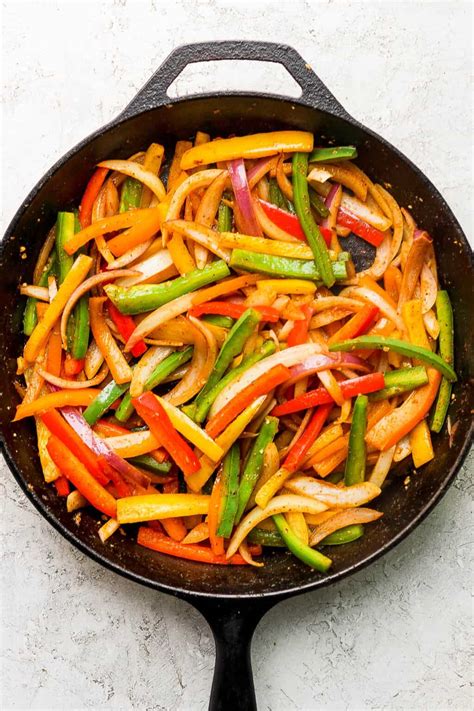 Fajita Veggies - The Wooden Skillet