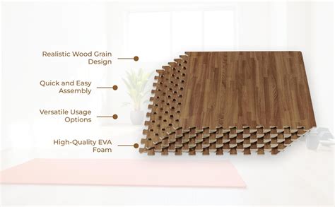 Kobo Imported Puzzle Floor Mat, EVA Foam Interlocking Tiles, Protective ...