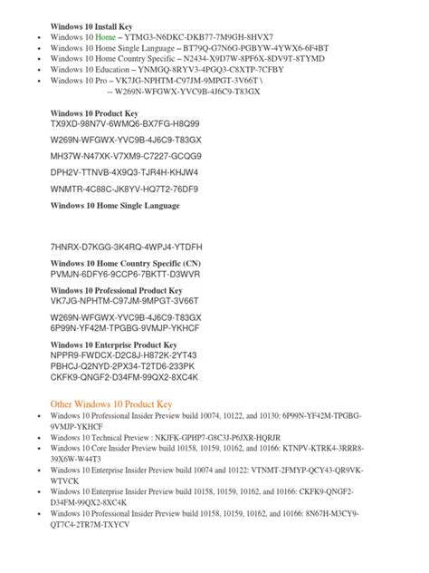Windows 10 Key Code Only 的图像结果