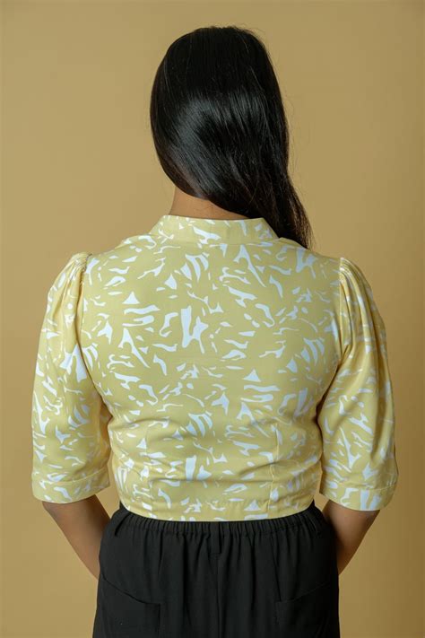 Women's Evening Collared Crop Top – The Ambition Collective