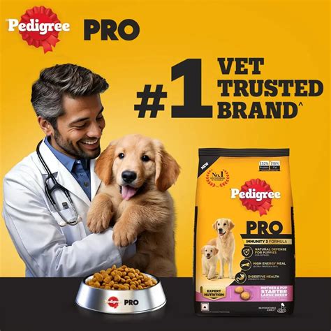 Pedigree PRO Expert Nutrition Dry Dog Food - Large Breed Starter for ...