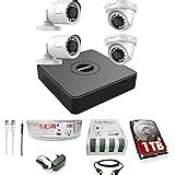 Buy PRAMA 2MP Full HD CCTV kit with 4 Channel DVR + 1 Outdoor & 1 ...
